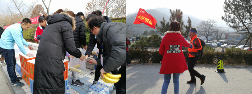 泰信志愿者為大家分發(fā)補(bǔ)給2